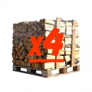Tronchi da 50 cm – 4 pallet: 2 di quercia bianca + 2 di faggio/carpino