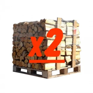 Tronchi da 50 cm – 2 pallet: 1 di quercia bianca + 1 di faggio/carpino